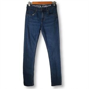 Nautica Jeans Co. High Rise Skinny Jeans Medium Wash Blue Size 14